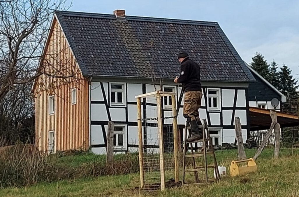 Streuobstwiese am Fischerhof angelegt